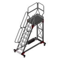 Mobile ladder for tankers