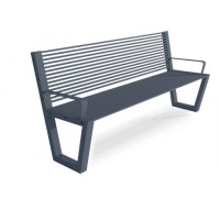 Benches made entirely of steel