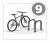9 bicycle racks
