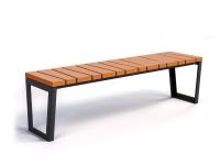 Straight bench without backrest 174,5 x 45 x 48 cm