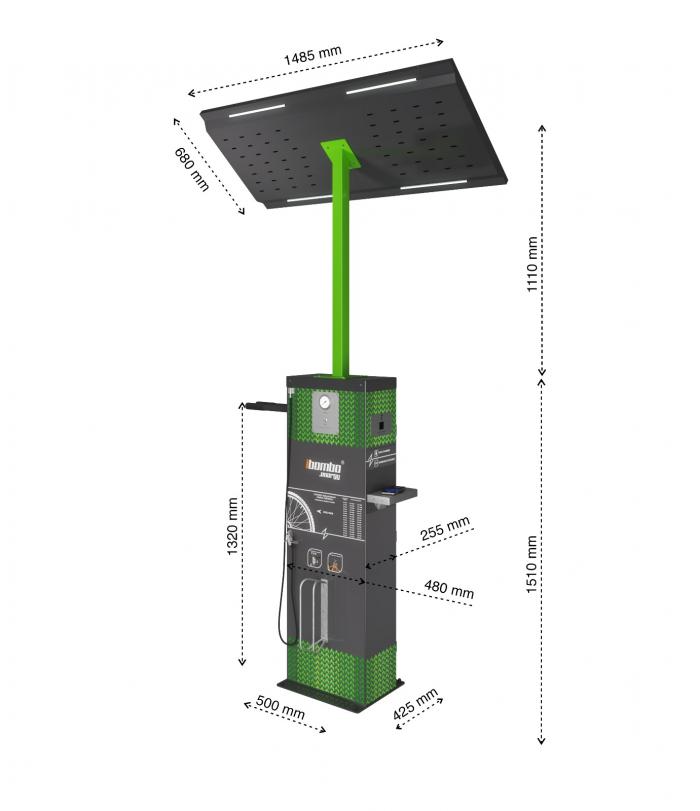 Smart Bike Repair Station with Solar Panel
