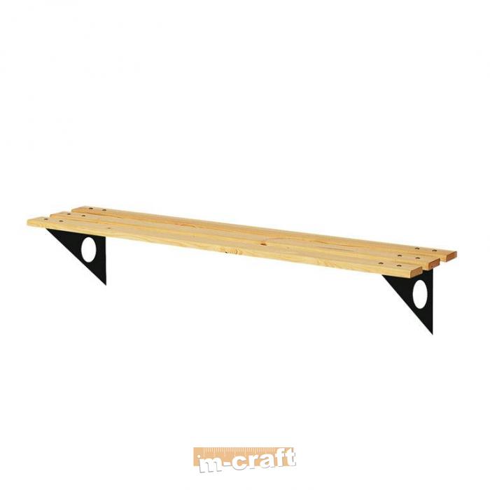 Wall-mounted bench
