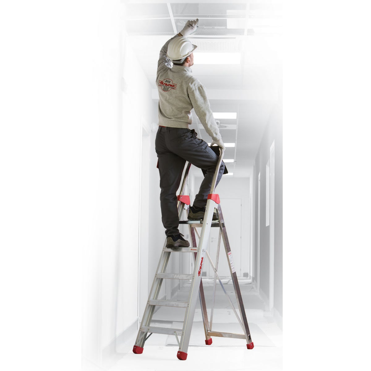 Professional aluminium platform step ladder Faraone LADY - Photo 72083
