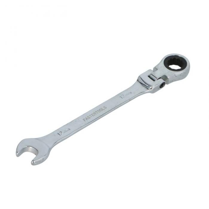 FASTER TOOLS Articulated ratchet combination spanner 12