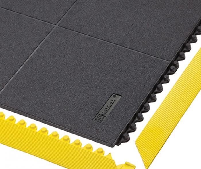 558-Cushion Ease Solid™ ESD-Notrax ESD modular anti-fatigue mat 91cm x 91cm Black