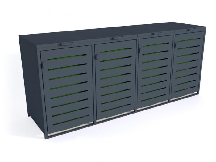 Construction for waste containers III 4x120l - Photo 46053