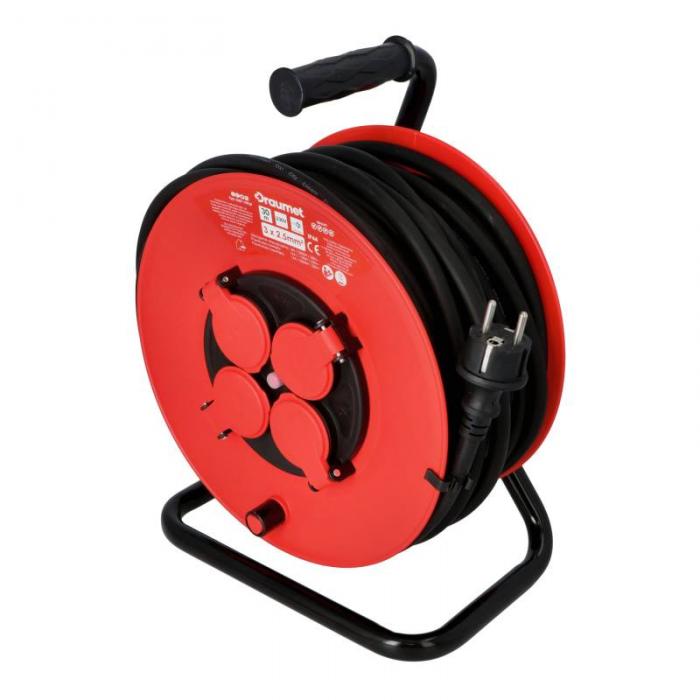 DRAUMET reel extension cable 4 sockets 3x2.5mm 30m