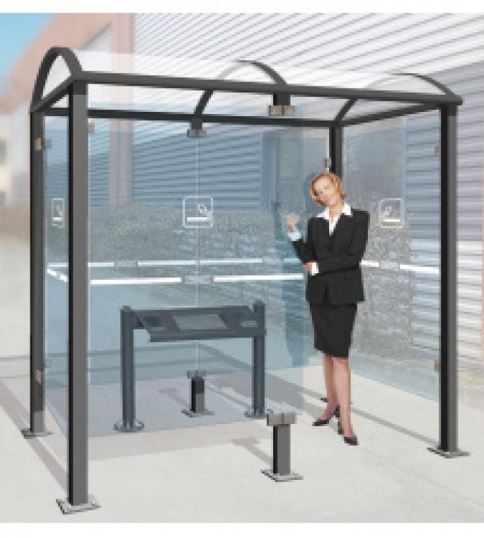 Shelter for smokers - 5000 mm