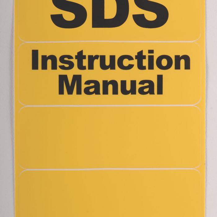 23310-Label Pack - Document Box-Justrite Document Storage Box Label Pack, 4 yellow, 2 blank/2 printe