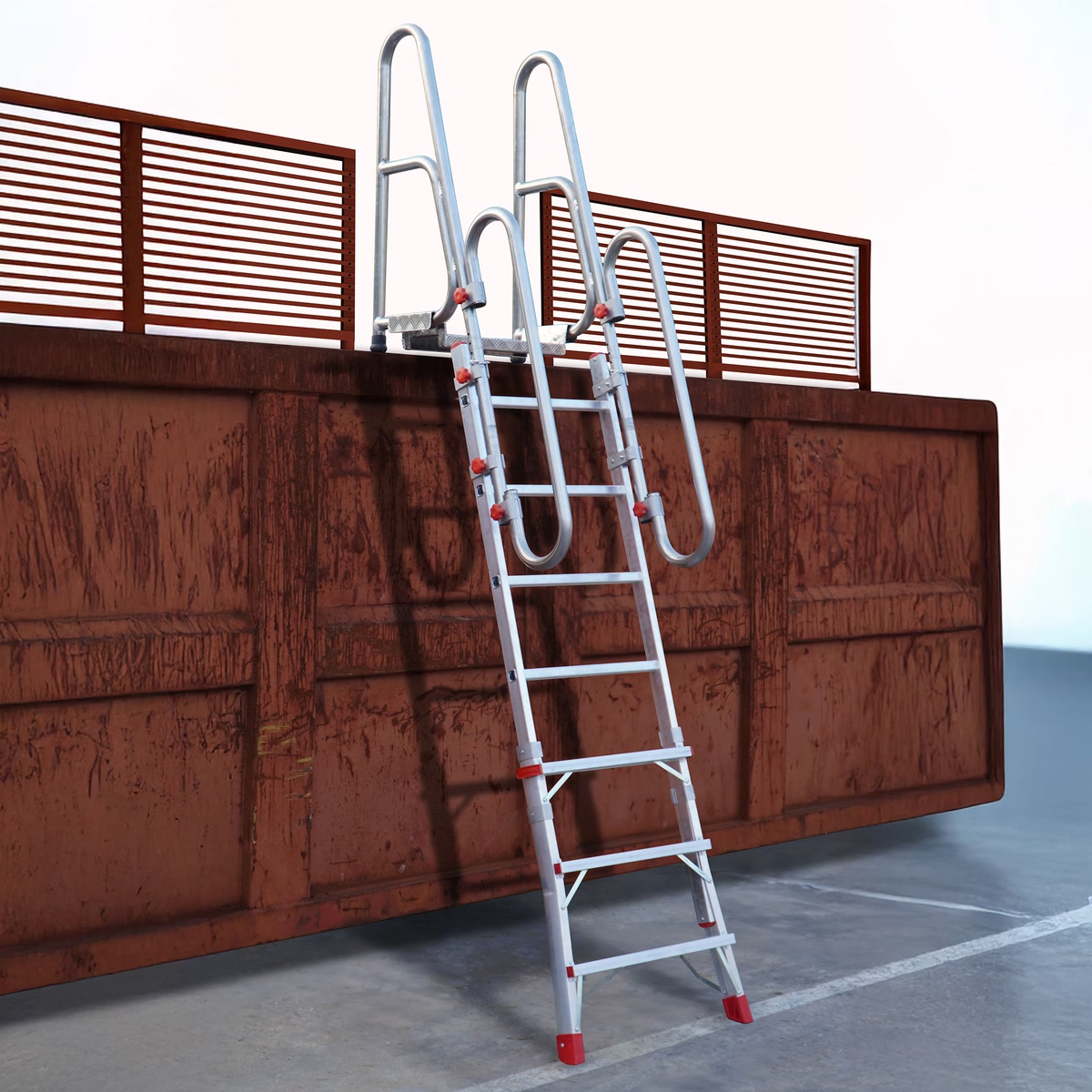 Folding truck ladder with platform Faraone SCRT - Photo 71940