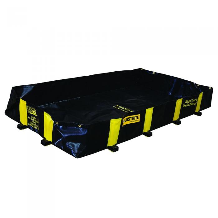 2851-Rigid-Lock QuickBerm®-Justrite Durable drive-in spill containment for drums, IBC totes, and tan