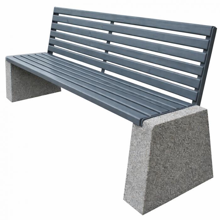 Concrete bench 196 x 60 x 85 cm