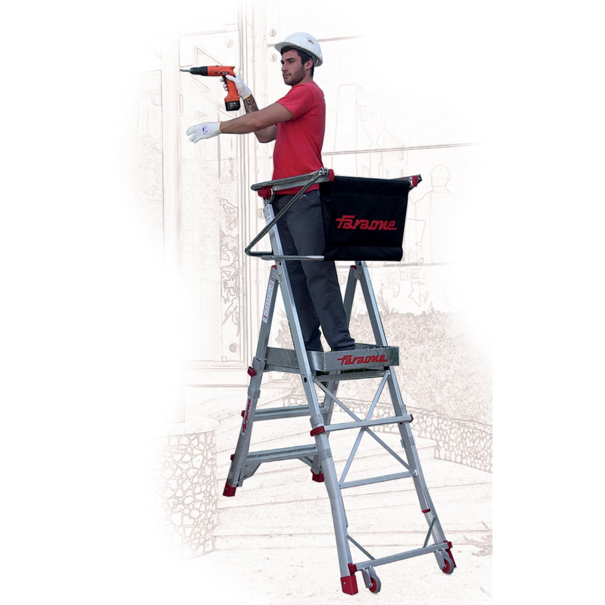 Adjustable safe working platform Faraone PLS - Photo 72044