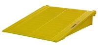 28678-Ramp for 2 to 4-Drum EcoPolyBlend™ DrumShed™, polyethylene, Yellow-Justrite