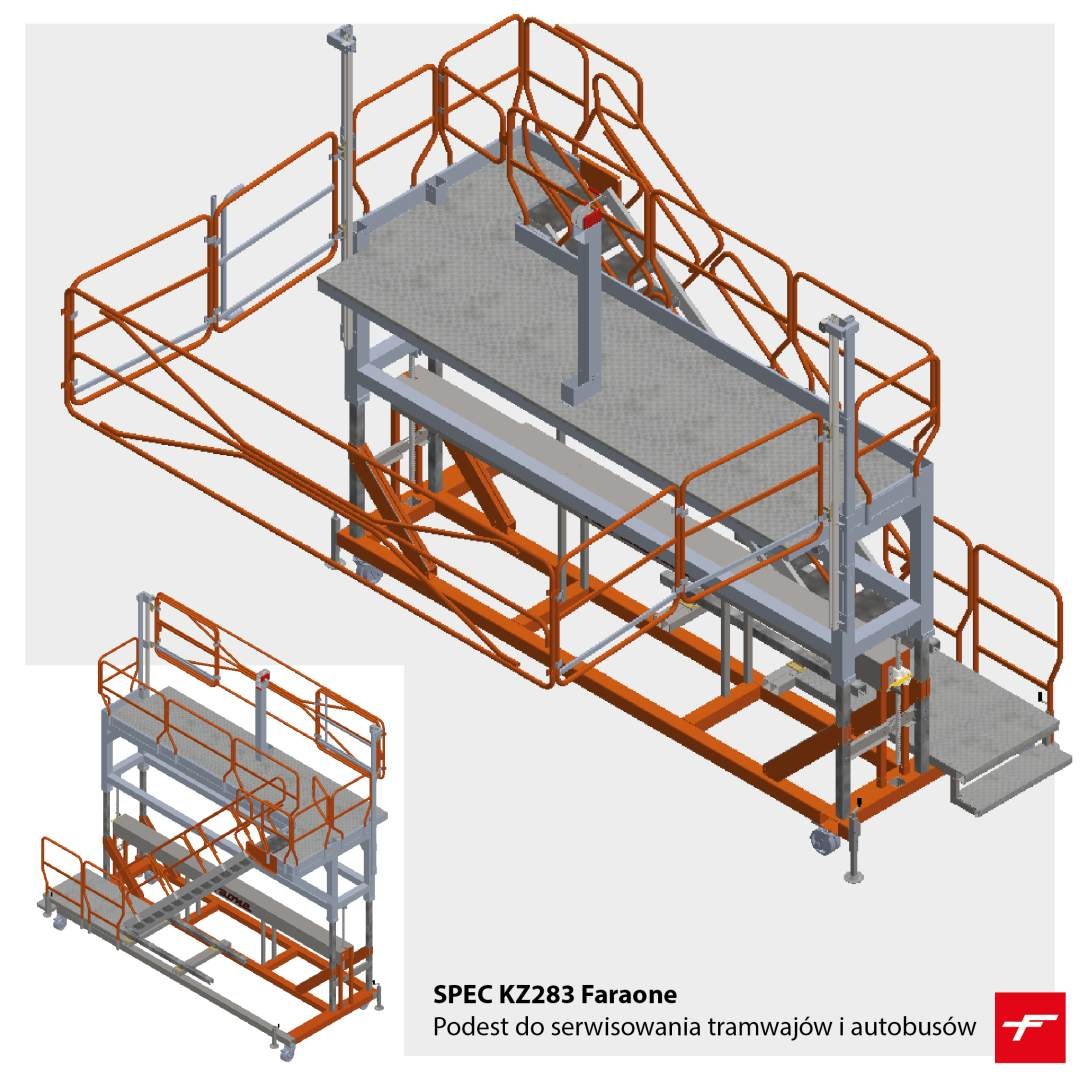 Mobile working platform for bus and tram maintenance Faraone KZ283 - Photo 72337