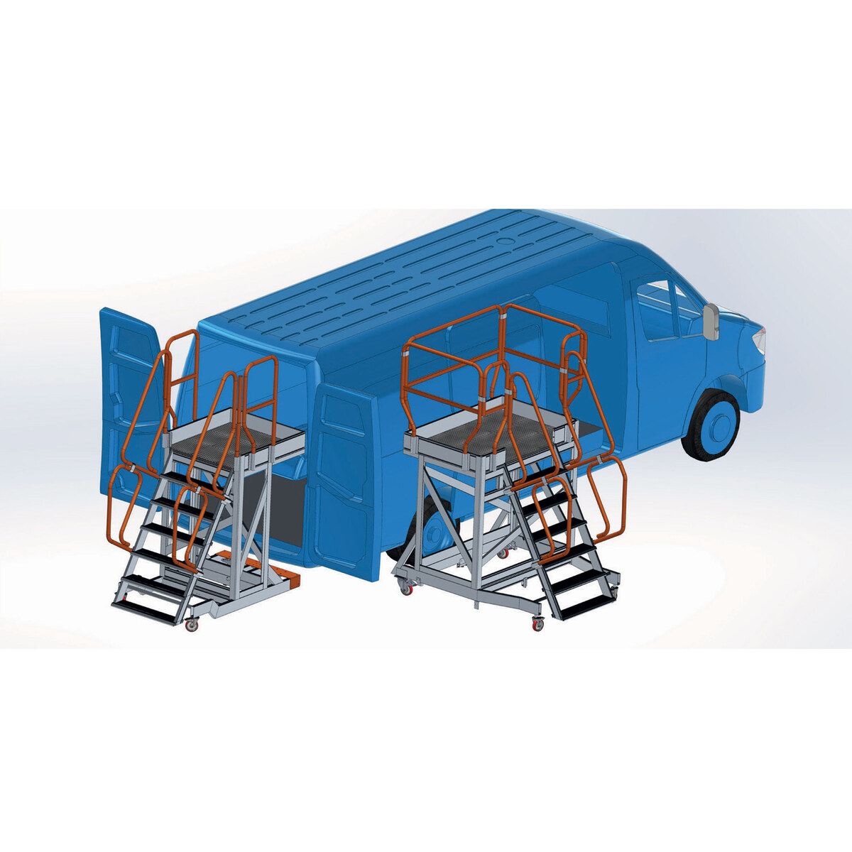 Mažų furgonų priežiūros platforma Faraone PL1019