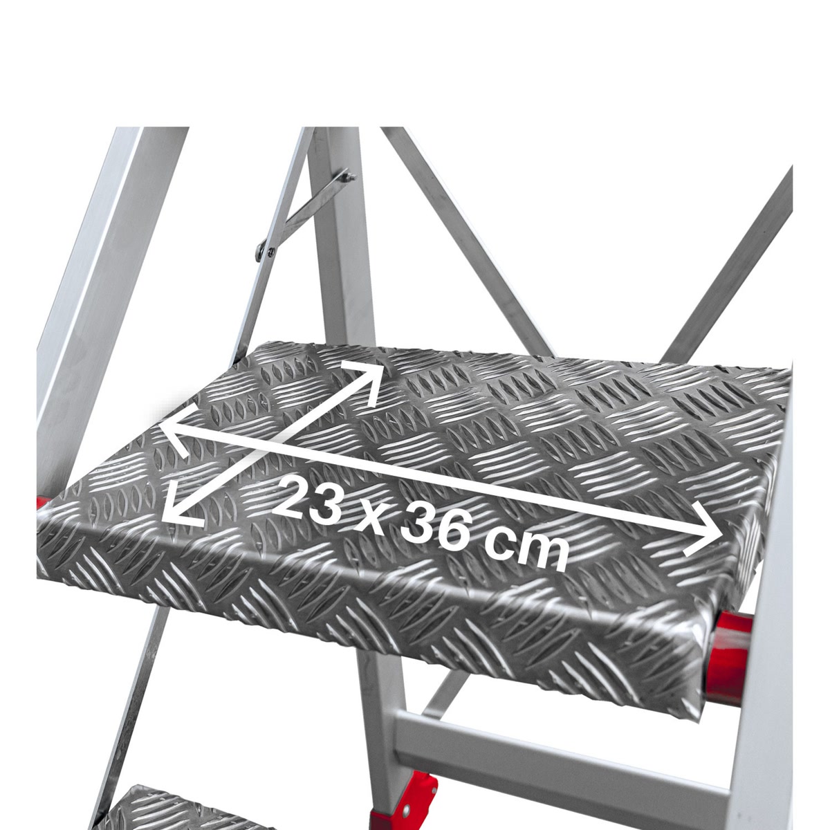 Alumīnija kāpnes ar platformu Faraone SGP - Fotoattēls 72064
