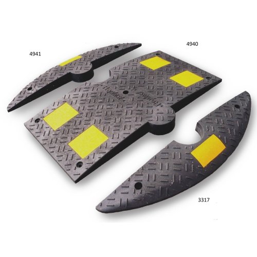 Slowdown speed bumps - side - plough