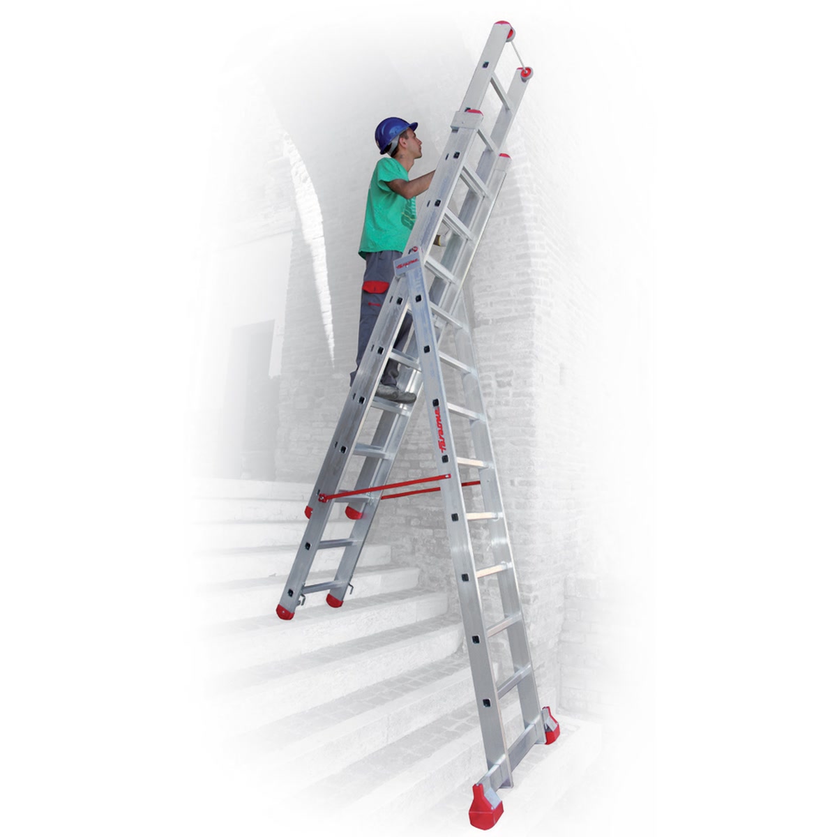 Three-section multi-purpose ladder Faraone 150.3 - Photo 71999