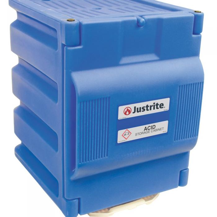 24080-CT-Countertop Polyethylene Cabinet for Corrosives-Justrite Polyethylene Countertop Safety Cabi