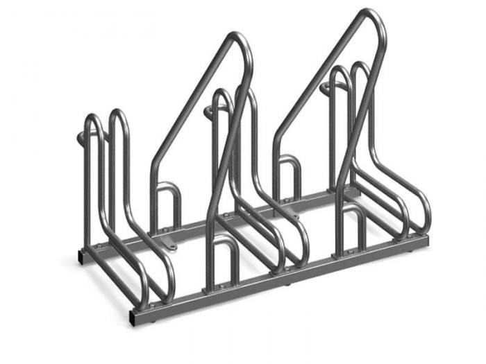 Rad-3 bike stand with a barrier