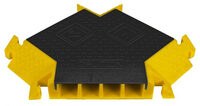 BBCP-GM-YSEC-General Manufacturing Bumble Bee Cable Protectors Y-Section-Checkers Black/Yellow