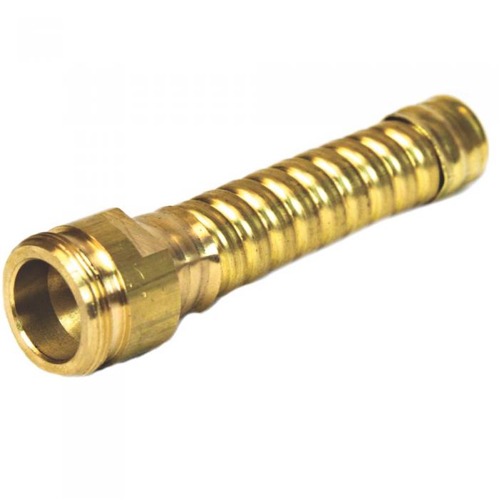 08932-Flexible Hose Extension for drum faucet-Justrite Flexible faucet extension 83 mm long, brass