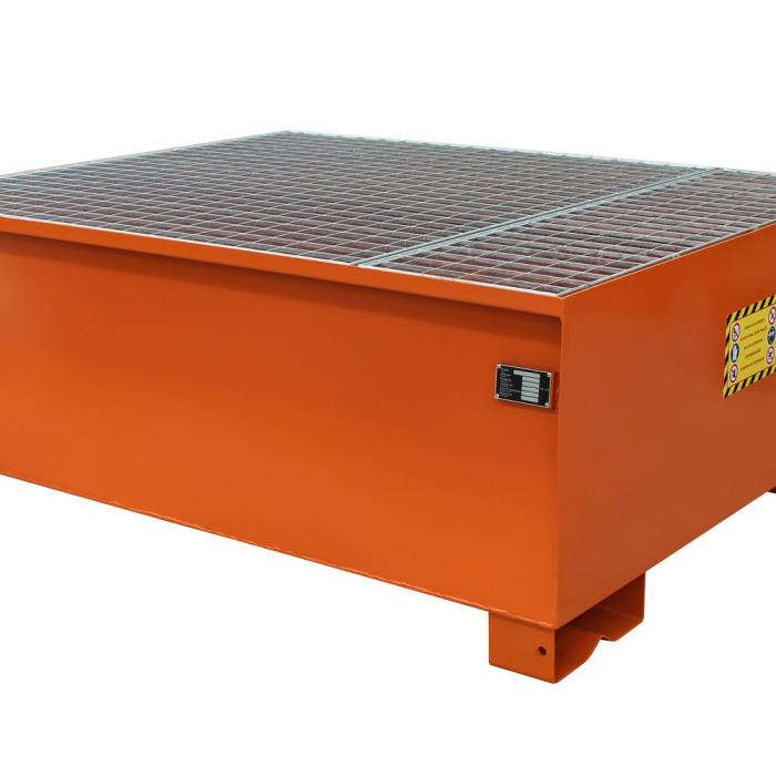 ECI-Painted Steel IBC Bunds for Safe Indoor Spill Containment-Sall Painted steel IBC spill bunds