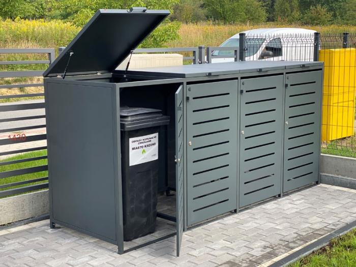 Construction for waste containers III 4x120l - Photo 46054