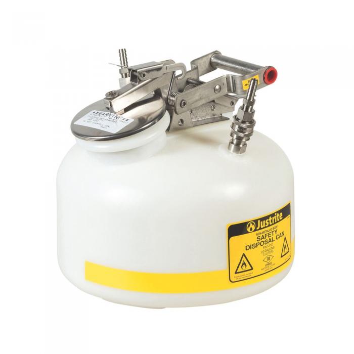 1270-HPLC Waste Disposal Safety Cans-Justrite FM-Approved HPLC Waste Disposal Safety Cans