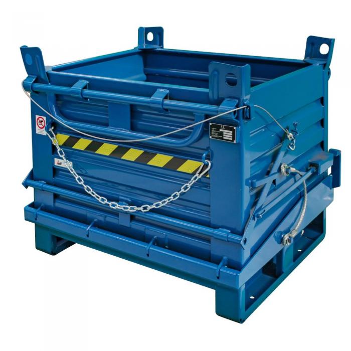 SL1-Steel Drop Bottom Opening Skips - 1 Door-Sall Steel skip containers with drop bottom opening 1