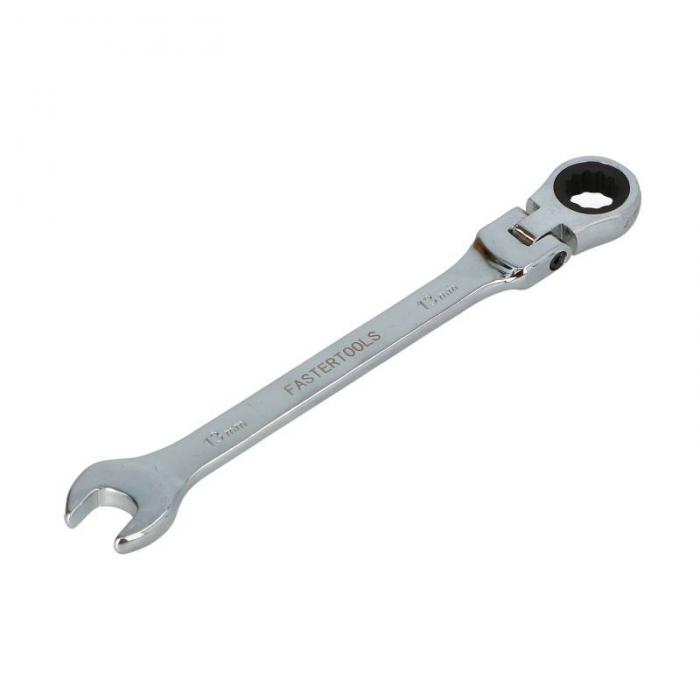 FASTER TOOLS Articulated ratchet combination spanner 13