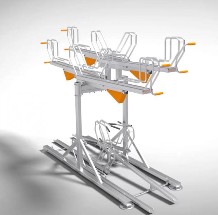 Two-level bike parking ARUNA LUX