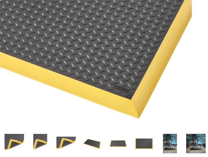 646-Diamond Flex™ Nitrile FR-Notrax Diamond plate workstation welding mat