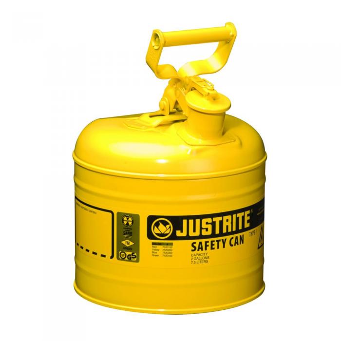 1001-Type 1 Safety Cans-Justrite Type I cans protect workers reducing fire risks