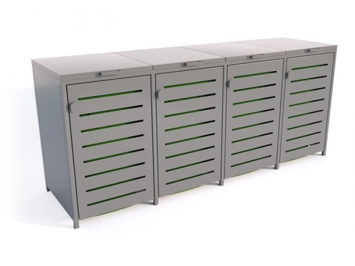 Construction for waste containers III 4x120l - Photo 46058