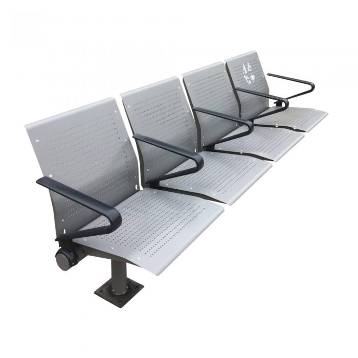 Station bench Alight 245 x 55 cm