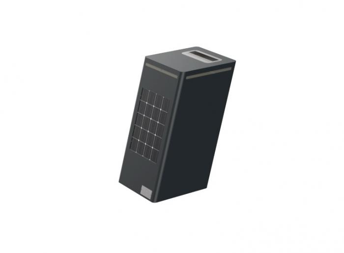 Seedia trash can 85 L,  854 x 450 x 677 mm,  Solar