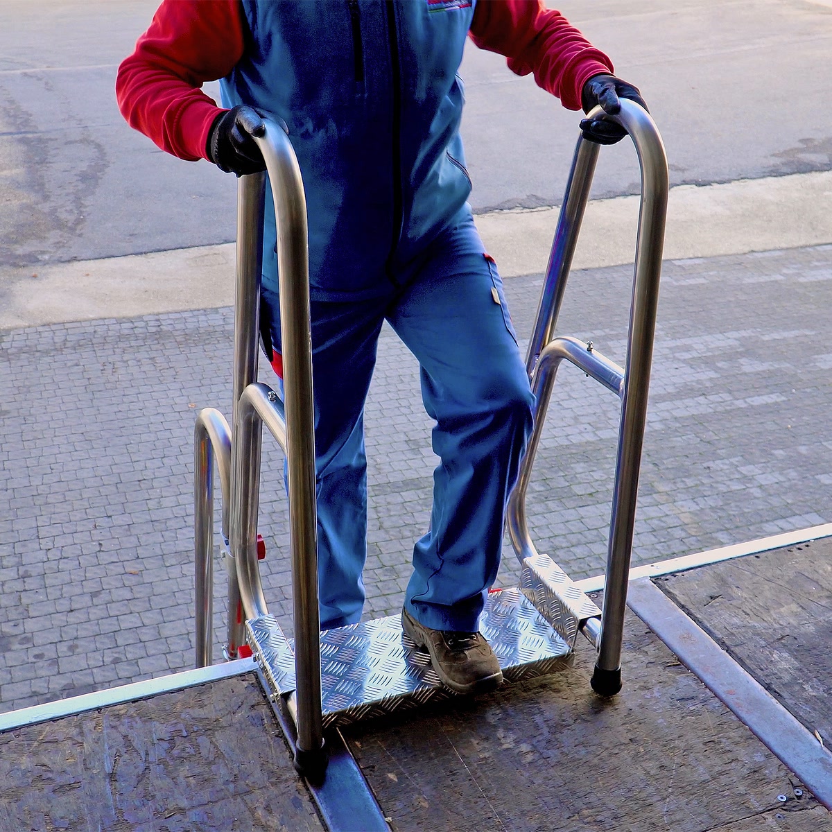 Folding truck ladder with platform Faraone SCRT - Photo 71939