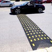SRRV-Safety Rider® V-Checkers Safety Rider® V Mini Humps are designed to slow traffic. 90cm x 50cm B - Photo 67451