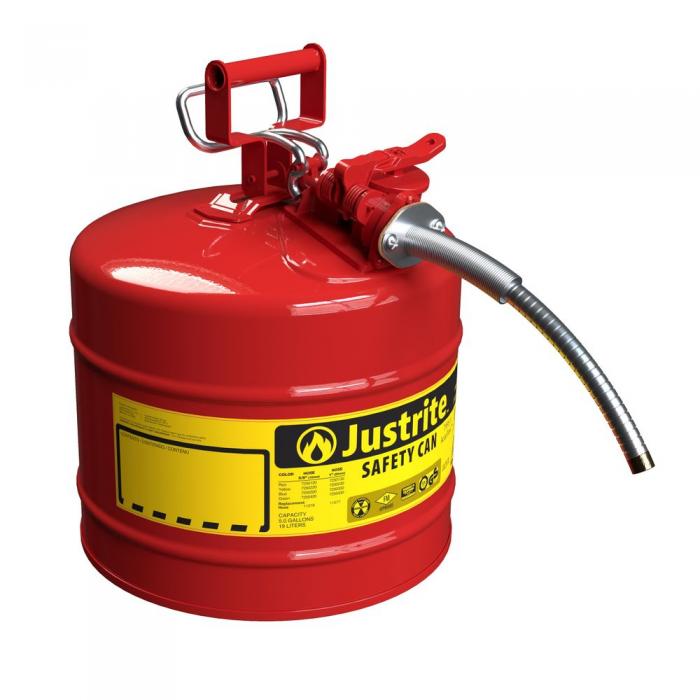 1002-Type II AccuFlow™ Safety Cans-Justrite Type II AccuFlow™ with Safe-Squeeze® trigger