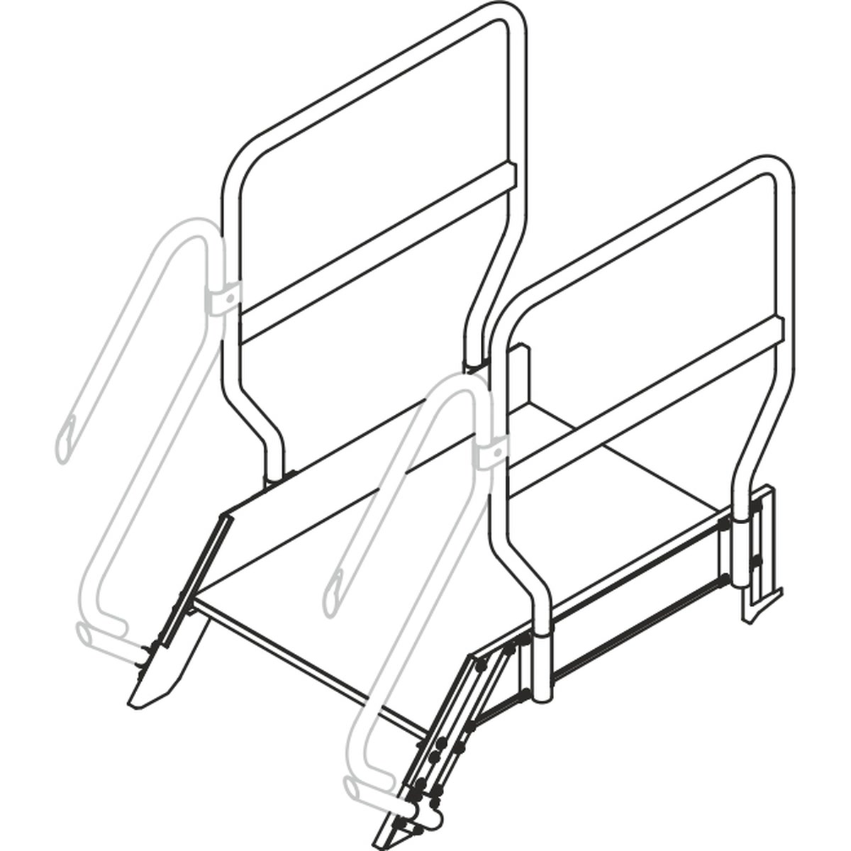 Open stair ladder with double handrail Faraone SG 60.1 - Photo 72140
