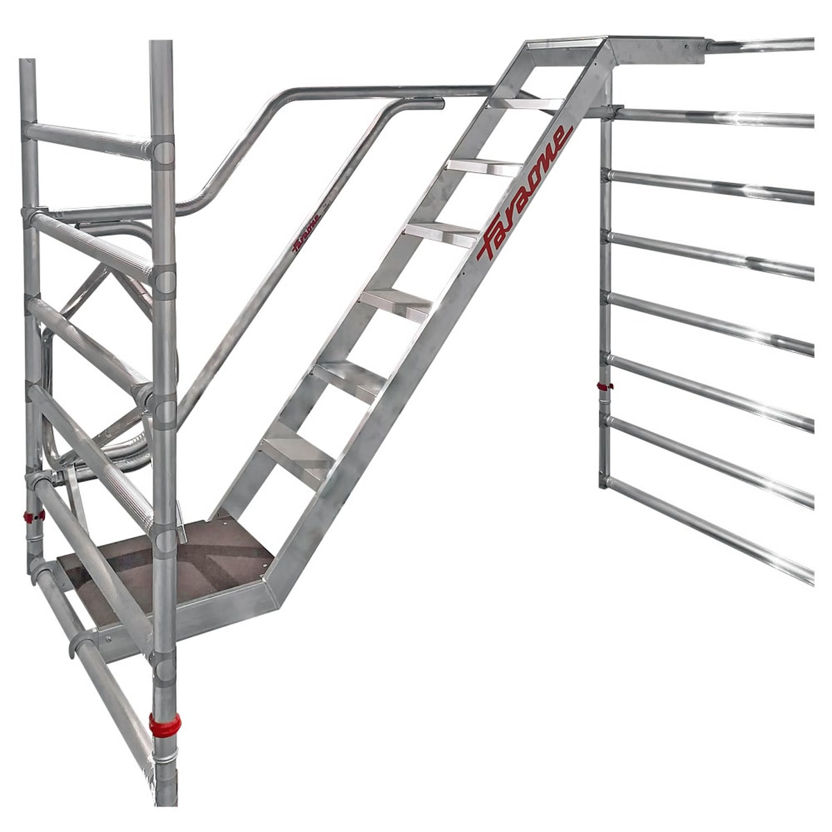 Mobile scaffold tower Faraone TOP SYSTEM with internal stairs 135 x 180 cm - Photo 72270