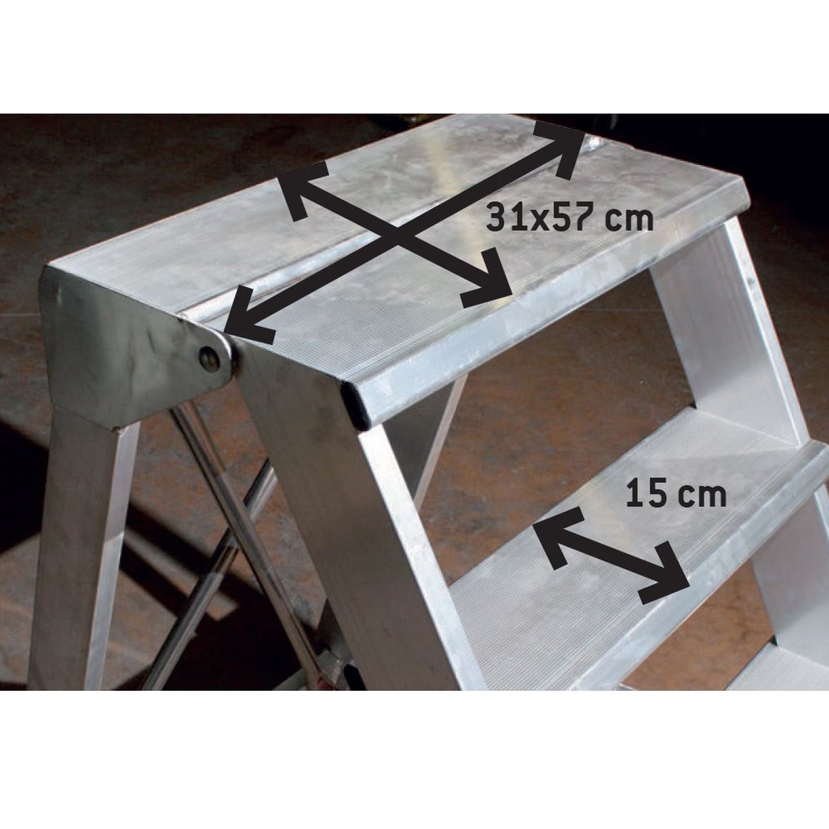 Professional platform step ladder Faraone CM60 - Photo 72027
