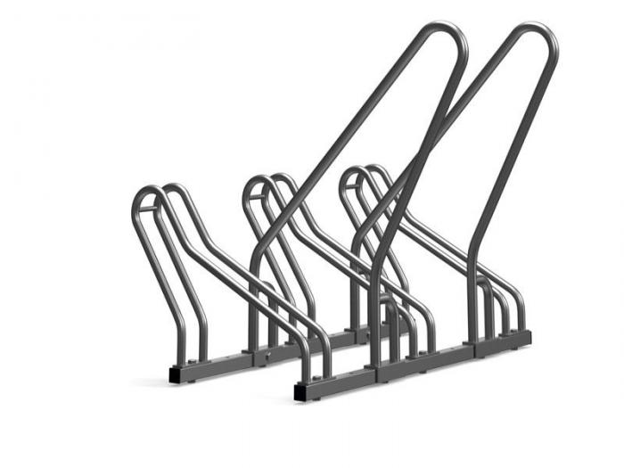 Cross-3 bike stand with barrier