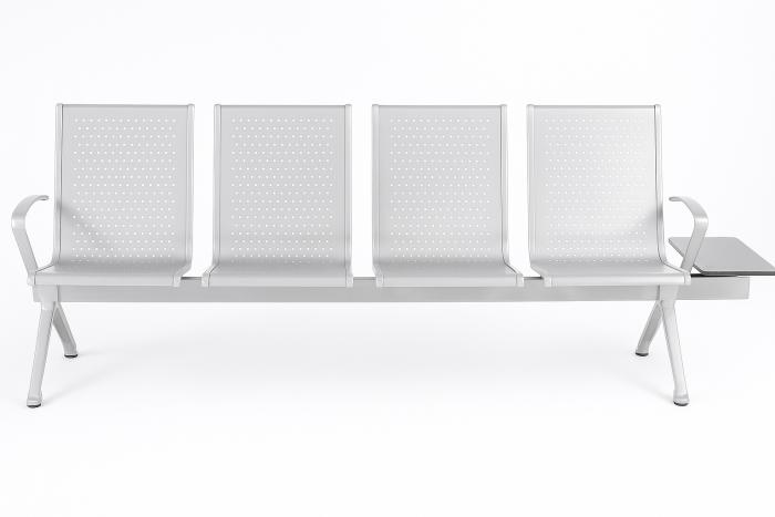 ARIA waiting room bench (4 seats, 5 armrests).