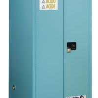 8960822-Justrite Sure-Grip EX Spinta rūgštims 227 l, sulankstomos savaime užsidarančios durys, mėlyn
