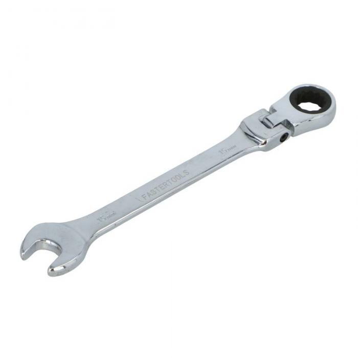 FASTER TOOLS Articulated ratchet combination spanner 15