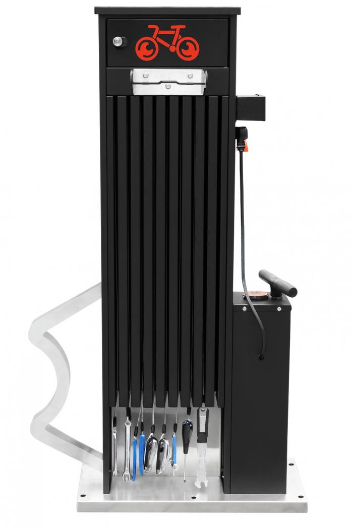 PREMIUM bicycle repair station with floor pump
