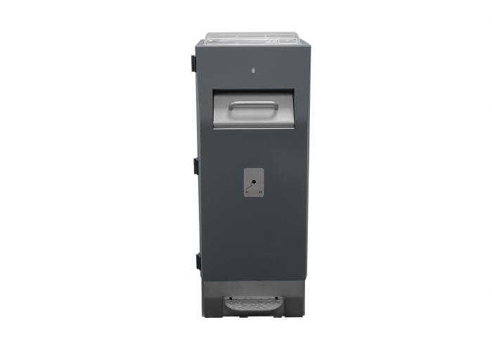 Waste bin compactor, CitySolar auto compaction